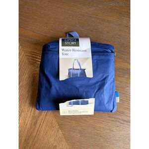 Open Story Water-Resistant Tote Bag Blue Packable DuPont Tyvek Travel Bag NEW